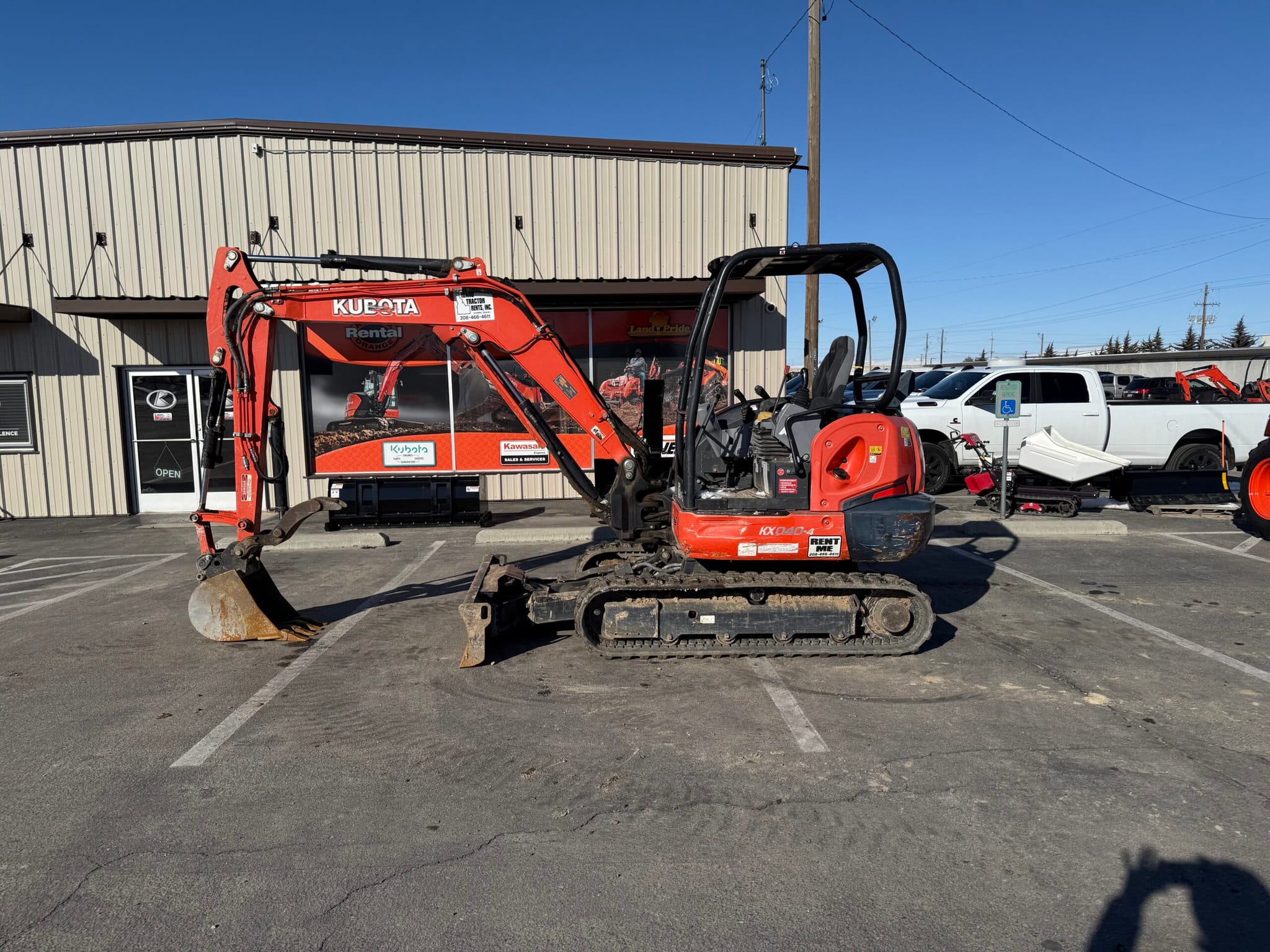 2017 KUBOTA KX040-4R1TP MINI EXCAVATOR